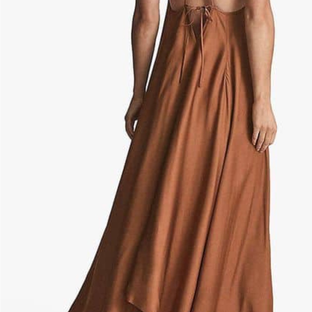 REISS Mabel Plunge Neck Maxi Dress - Picture 3 of 16